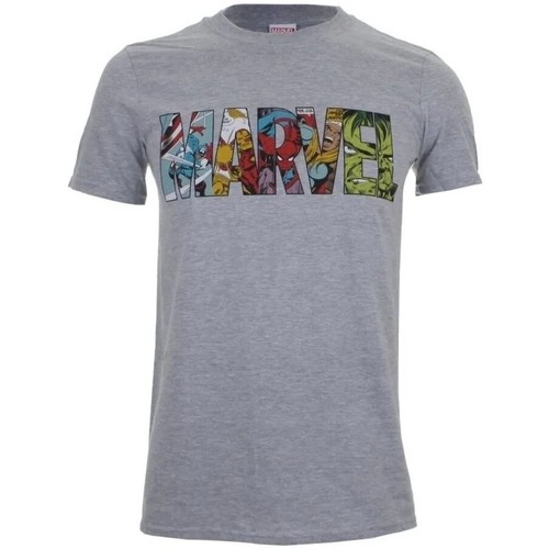 textil Hombre Camisetas manga larga Marvel TV860 Gris