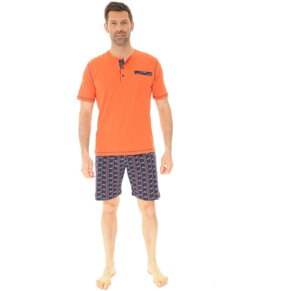 textil Hombre Pijama Christian Cane SHAD Naranja