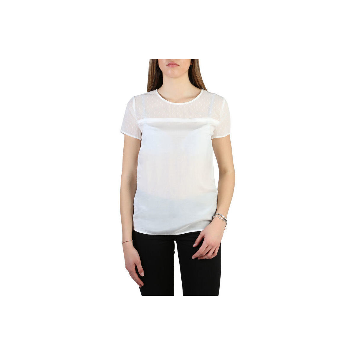 textil Mujer Tops y Camisetas Armani jeans - 3y5h45_5nzsz Blanco