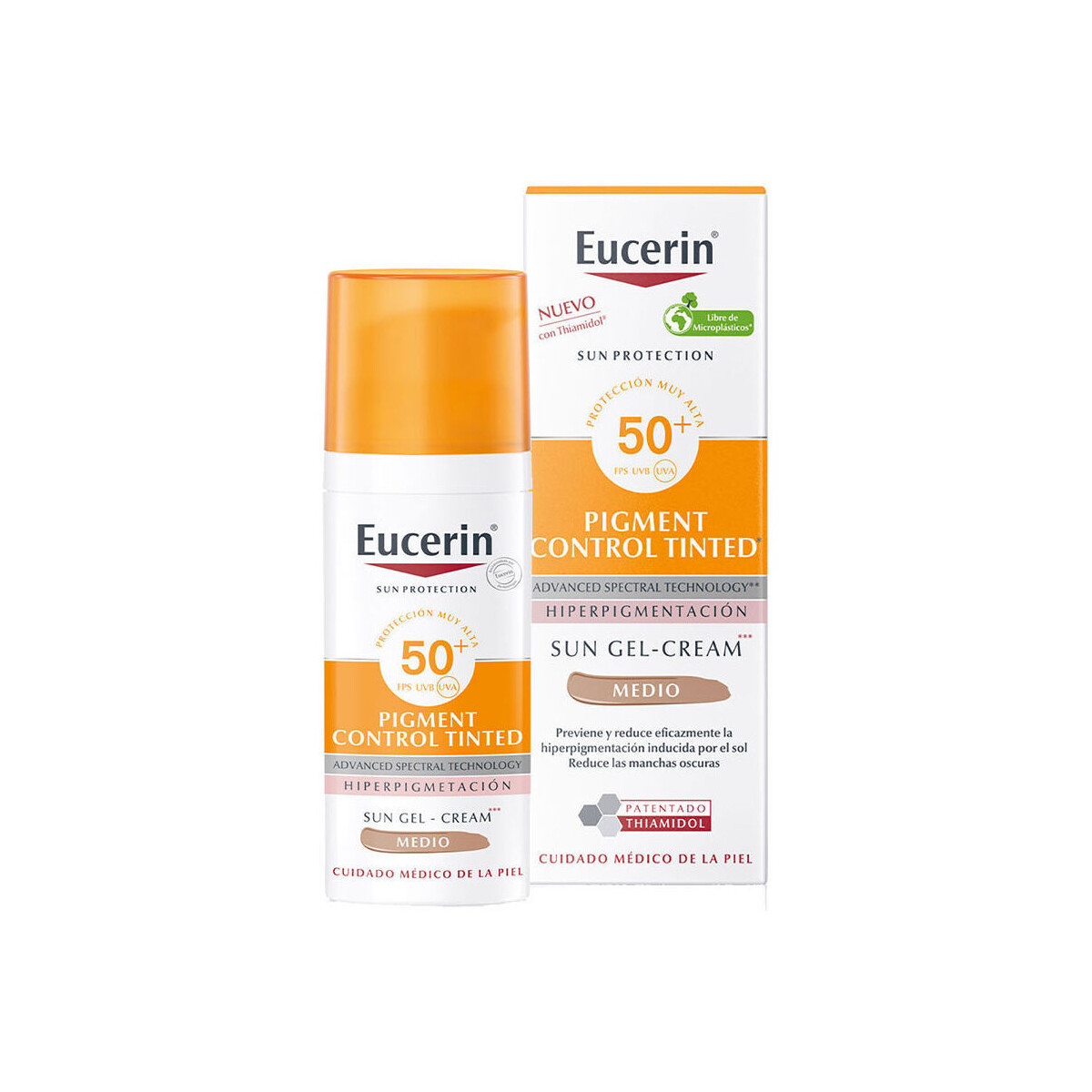 Belleza Base de maquillaje Eucerin Sun Protection Pigment Fluido Color Spf50+ medium 