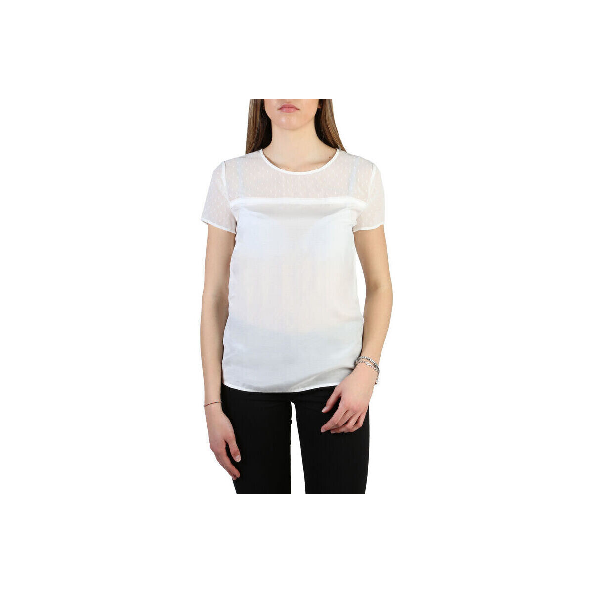 textil Mujer Camisetas manga corta Armani jeans - 3y5h45_5nzsz Blanco