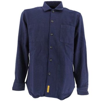 textil Hombre Camisas manga larga Bd Baggies Camisa Wichita Hombre Navy Azul
