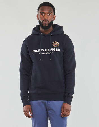 textil Hombre Sudaderas Tommy Hilfiger ICON STACK CREST  HOODY Marino