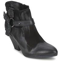 Zapatos Mujer Low boots Strategia SANGLA Negro / Plateado