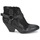 Zapatos Mujer Low boots Strategia SANGLA Negro / Plateado