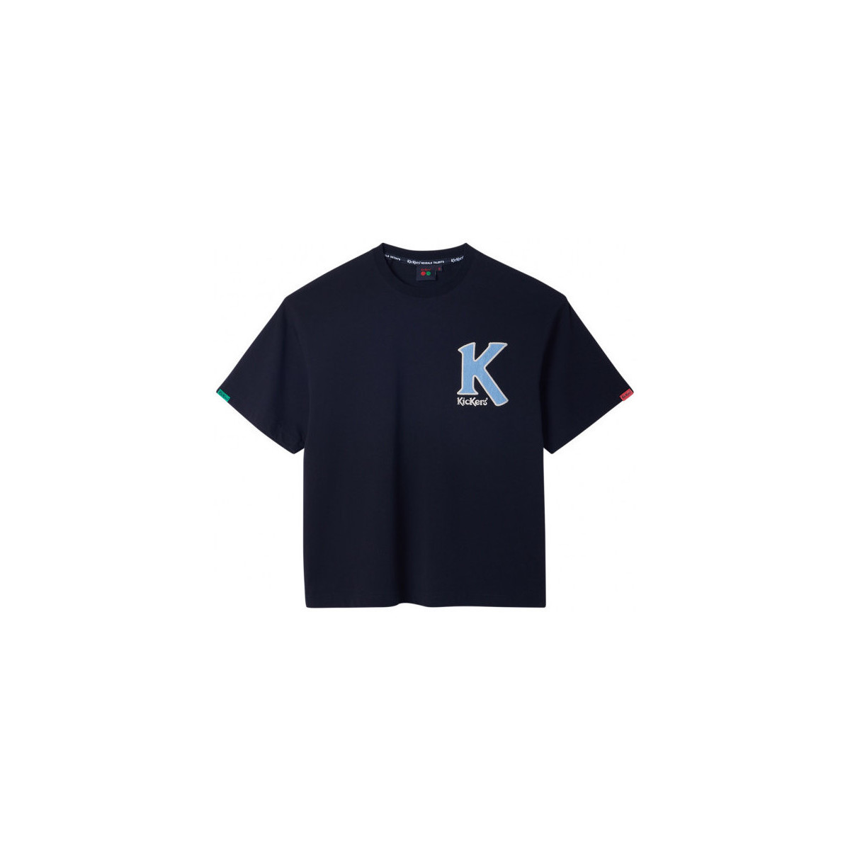 textil Tops y Camisetas Kickers Big K T-shirt Negro