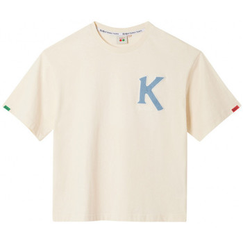 textil Tops y Camisetas Kickers Big K T-shirt Beige