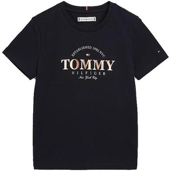 textil Niña Camisetas manga corta Tommy Hilfiger KG0KG06939 DW5 Azul
