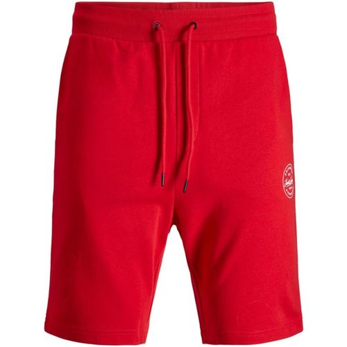 textil Niño Shorts / Bermudas Jack & Jones 12165944 JJISHARK JJSWEAT SHORTS SN JR TRUE RED Rojo