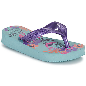 Zapatos Niña Chanclas Havaianas KIDS FLORES Azul / Violeta