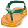 Zapatos Niños Chanclas Havaianas BABY BRASIL LOGO Amarillo / Verde