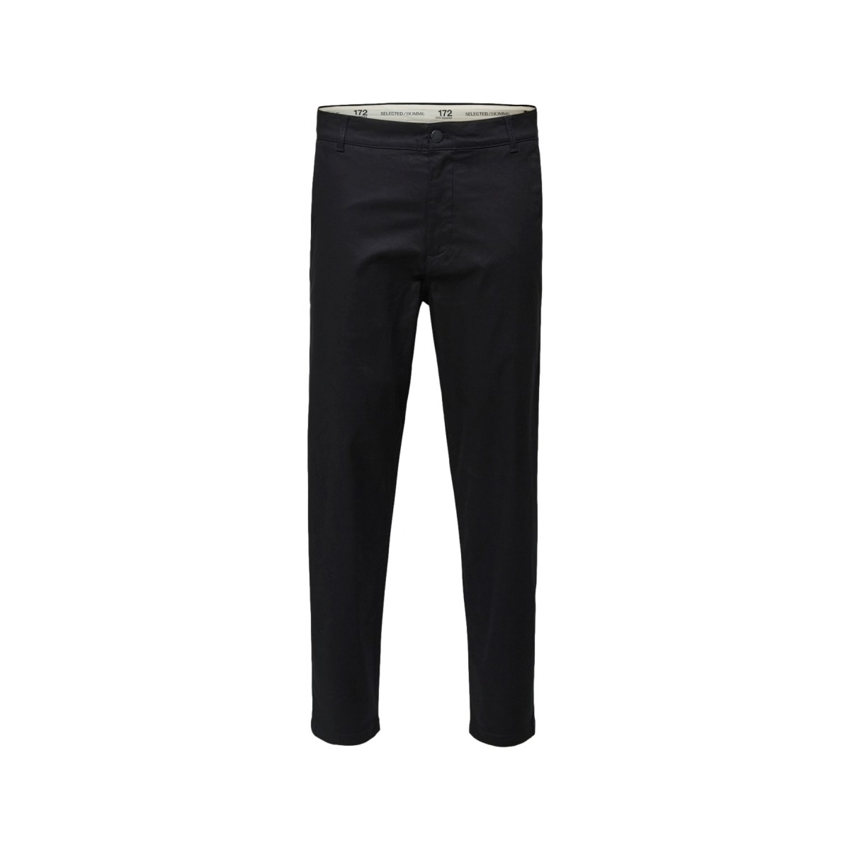 textil Hombre Pantalones Selected Slim Tape Repton 172 Flex Pants - Black Negro