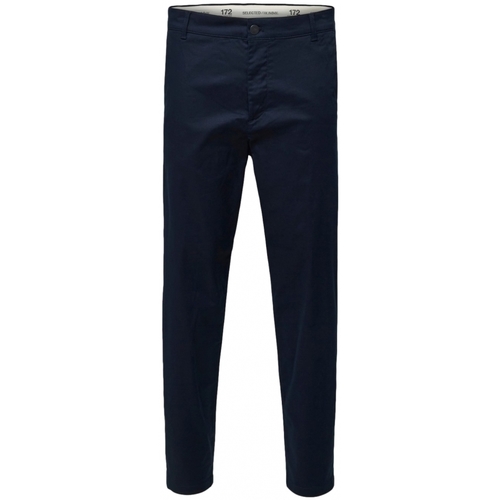 textil Hombre Pantalones Selected Slim Tape Repton 172 Flex Pants - Dark Sapphire Azul