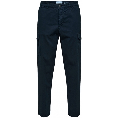 textil Hombre Pantalones Selected Slim Tapered Wick 172 Cargo Pants - Dark Sapphire Azul