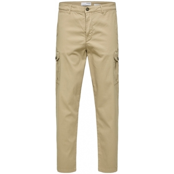 textil Hombre Pantalones Selected Slim Tapered Wick 172 Cargo Pants - Chinchilla Beige