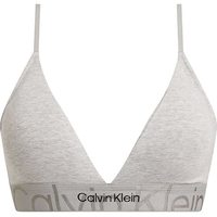 Ropa interior Mujer Braguitas Calvin Klein Jeans SUJETADOR LINED TRIANGLE CLAVIN KLEIN MUJER Gris