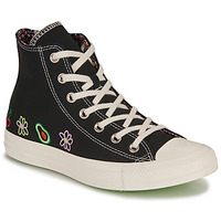Zapatos Mujer Zapatillas altas Converse CHUCK TAYLOR ALL STAR-FESTIVAL- JUICY GREEN GRAPHIC Negro / Multicolor