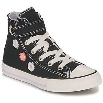 Zapatos Niña Zapatillas altas Converse CHUCK TAYLOR ALL STAR 1V-BLACK/SUNRISE PINK/VAPOR VIOLET Negro / Multicolor