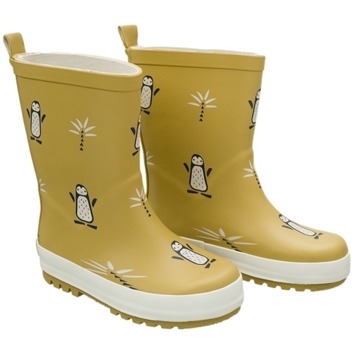 Zapatos Niños Botas Fresk Penguin Rain Boots - Mustard Amarillo