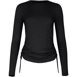 textil Mujer Tops / Blusas Lisca Camiseta de manga larga con laterales ajustables Kenza Negro