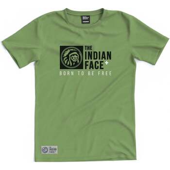 textil Camisetas manga corta The Indian Face Born to be Free Verde