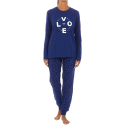 textil Mujer Pijama Kisses&Love KL45184 Azul