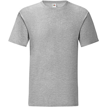 textil Hombre Camisetas manga larga Fruit Of The Loom 61430 Gris
