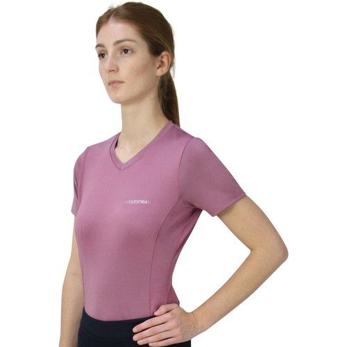 textil Mujer Camisetas manga larga Hy Synergy Violeta