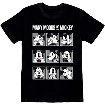 textil Camisetas manga larga Mickey Mouse And Friends Many Moods Of Mickey Negro