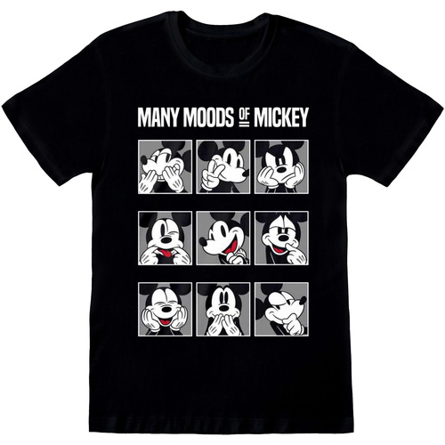 textil Camisetas manga larga Mickey Mouse And Friends Many Moods Of Mickey Negro
