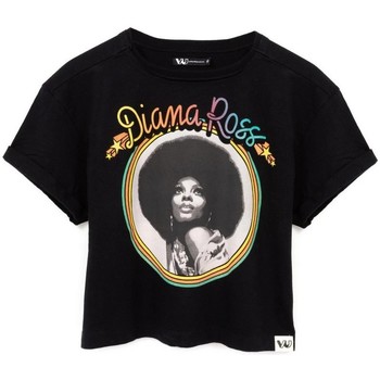 textil Mujer Camisetas manga larga Diana Ross  Negro