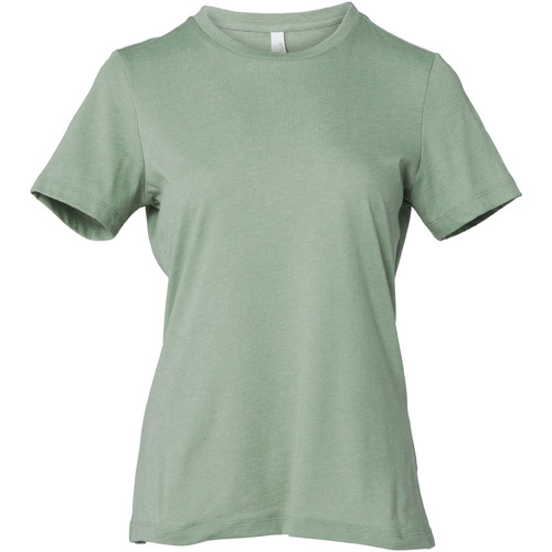 textil Mujer Camisetas manga larga Bella + Canvas BLC6400 Verde