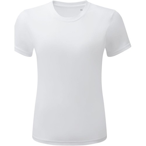textil Mujer Camisetas manga larga Tridri RW8281 Blanco