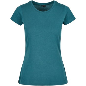 textil Mujer Camisetas manga larga Build Your Brand BB012 Azul