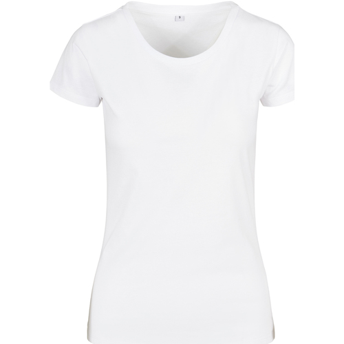 textil Mujer Camisetas manga larga Build Your Brand Basic Blanco