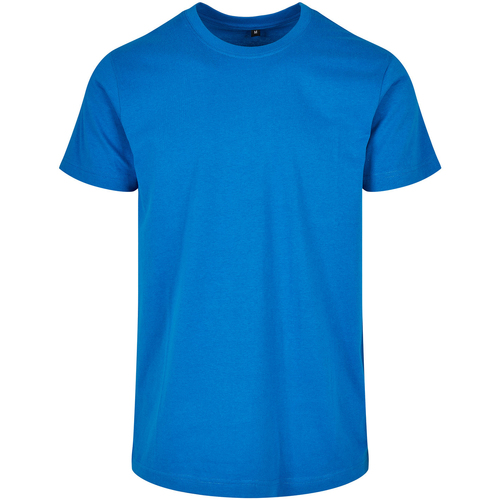 textil Hombre Camisetas manga larga Build Your Brand Basic Azul