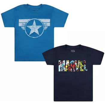 textil Niño Camisetas manga corta Marvel  Azul