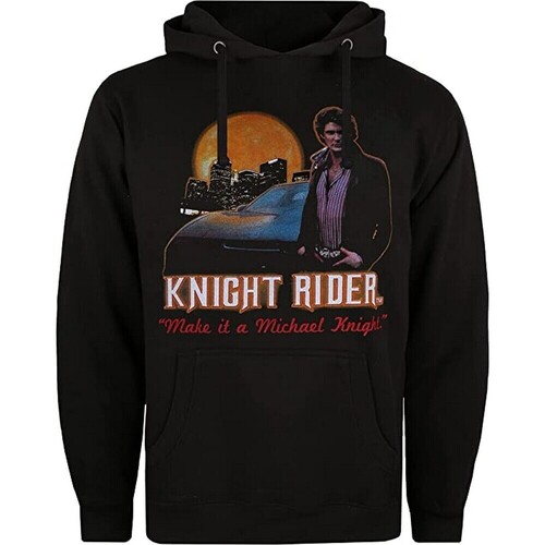 textil Hombre Sudaderas Knight Rider TV1228 Negro