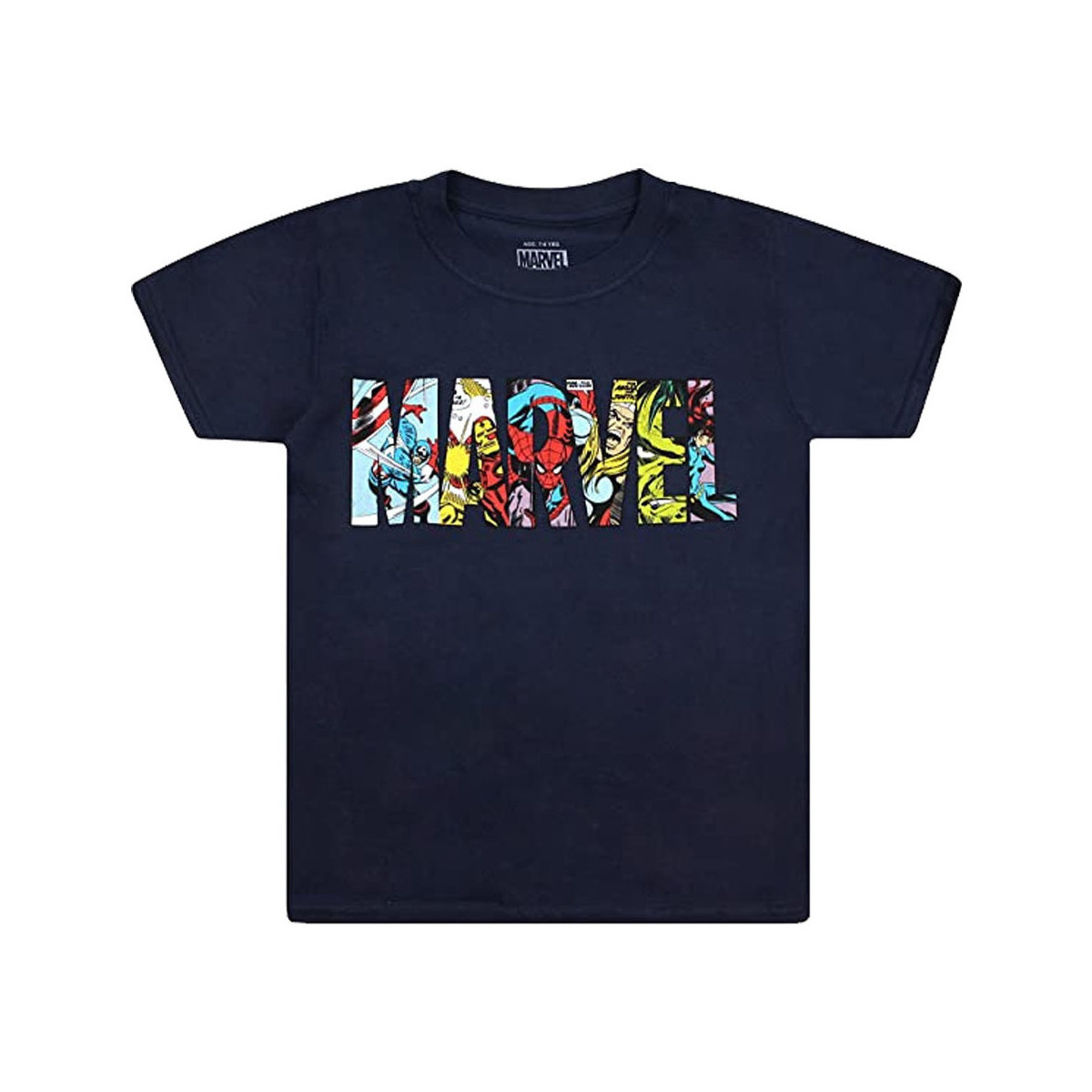 textil Niño Camisetas manga corta Marvel TV168 Azul