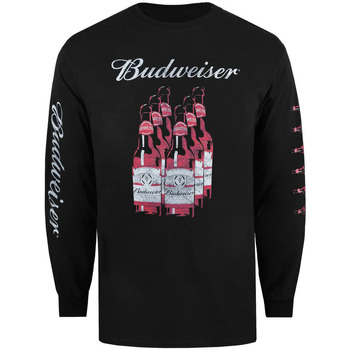 textil Hombre Camisetas manga larga Budweiser Six Pack Bottles Negro