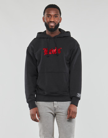 textil Hombre Sudaderas Levi's RELAXED GRAPHIC PO Negro