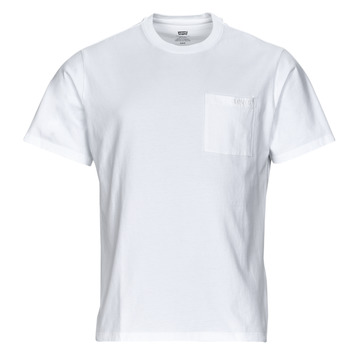 textil Hombre Camisetas manga corta Levi's SS POCKET TEE RLX Blanco