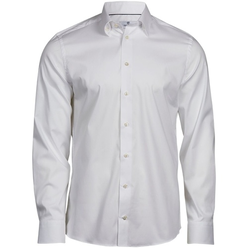 textil Hombre Camisas manga larga Tee Jays TJ4024 Blanco