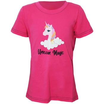 textil Niña Camisetas manga larga Little Rider Unicorn Magic Rojo