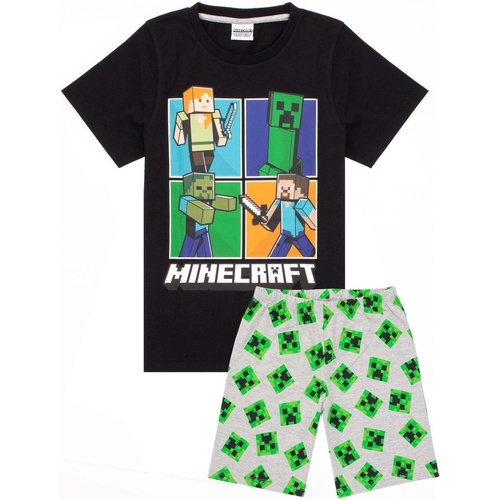 textil Niño Pijama Minecraft  Negro