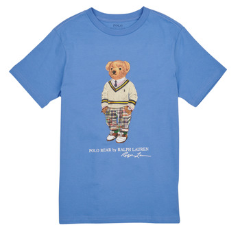 textil Niño Camisetas manga corta Polo Ralph Lauren SS CN-KNIT SHIRTS Azul