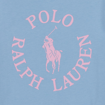 Polo Ralph Lauren SS GRAPHIC T-KNIT SHIRTS-T-SHIRT Azul / Celeste / Rosa