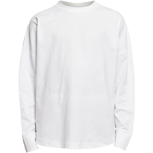 textil Hombre Camisetas manga larga Build Your Brand BY198 Blanco