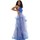 textil Mujer Vestidos largos Impero Couture BU25207-3 Azul