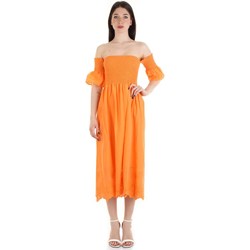 textil Mujer Vestidos largos Yes Zee A431-EK00 Naranja